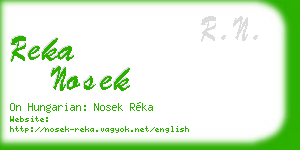 reka nosek business card